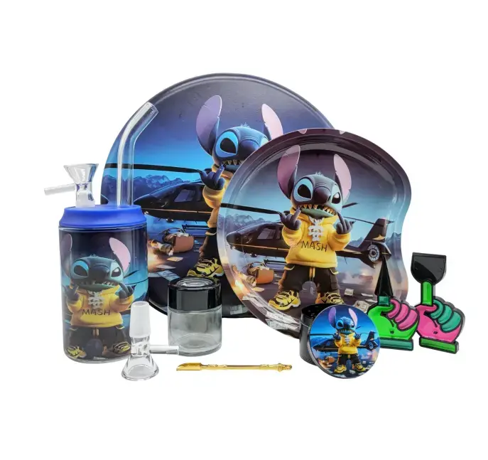 [T-1502-01] Smoking Kit Round Bag Set Of Hookah Kit (Design 1)