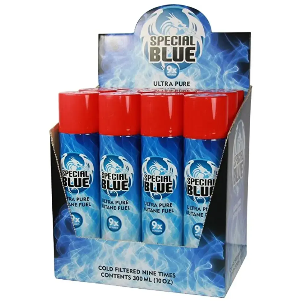 [Q-3605] SPECIAL BLUE BUTANE DISPLAYS OF 12PK (9X 300ML)