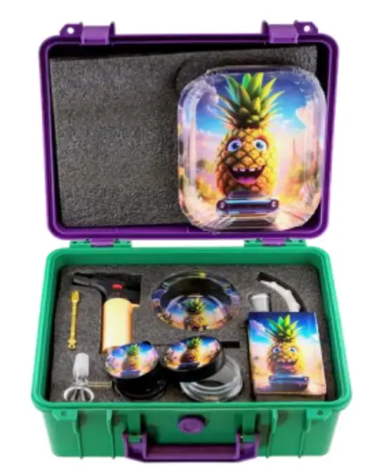 [T-1497-08] Suitcase Juice Bottle Set (Design 8)