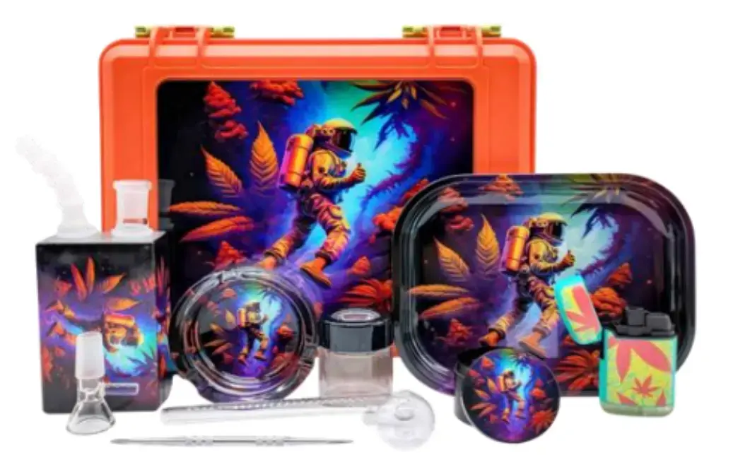 [T-1515-03] SUITECASE WITH JUICE BOX WATERPIPE (Design 3)