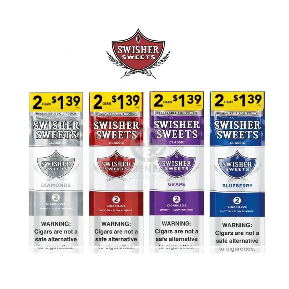 [T-1539-12] Swisher Sweet Cigarillos 2 For $1.39 Display of 30 (Diamond)