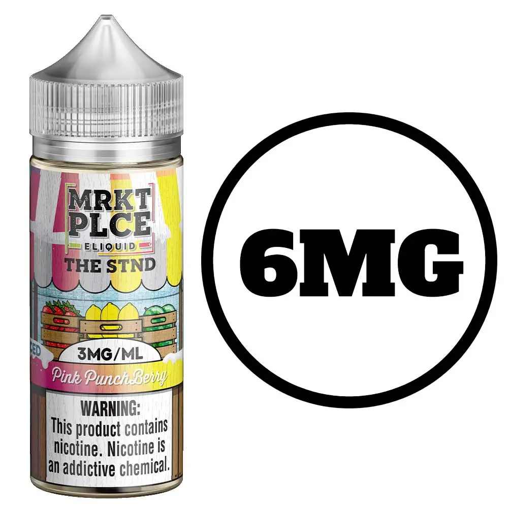 [Q-3685-02] THE STND 100ML ELIQUID (6mg, Iced Pink Punchberry)