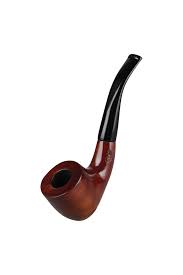 TOBACCO PIPE SHERLOCK - BROWN BLACK FLAT TOP