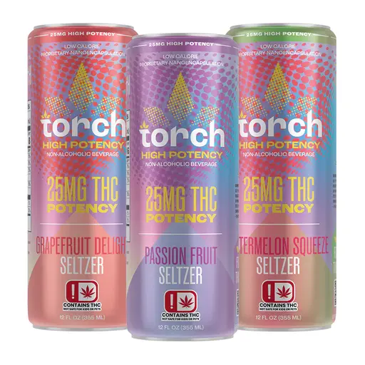 [T-1466-05] Torch Drink D9 High Potency Original 4-Pack 25MG (Pink Lemonade)