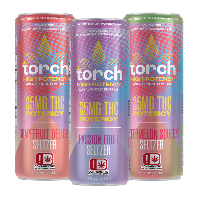[T-1466-02] Torch Drink D9 High Potency Original 4-Pack 25MG (Fruit Punch)