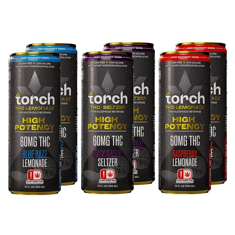 [T-1467-04] Torch Drink D9 High Potency Original 4-Pack 60MG (Pineapple Twist)