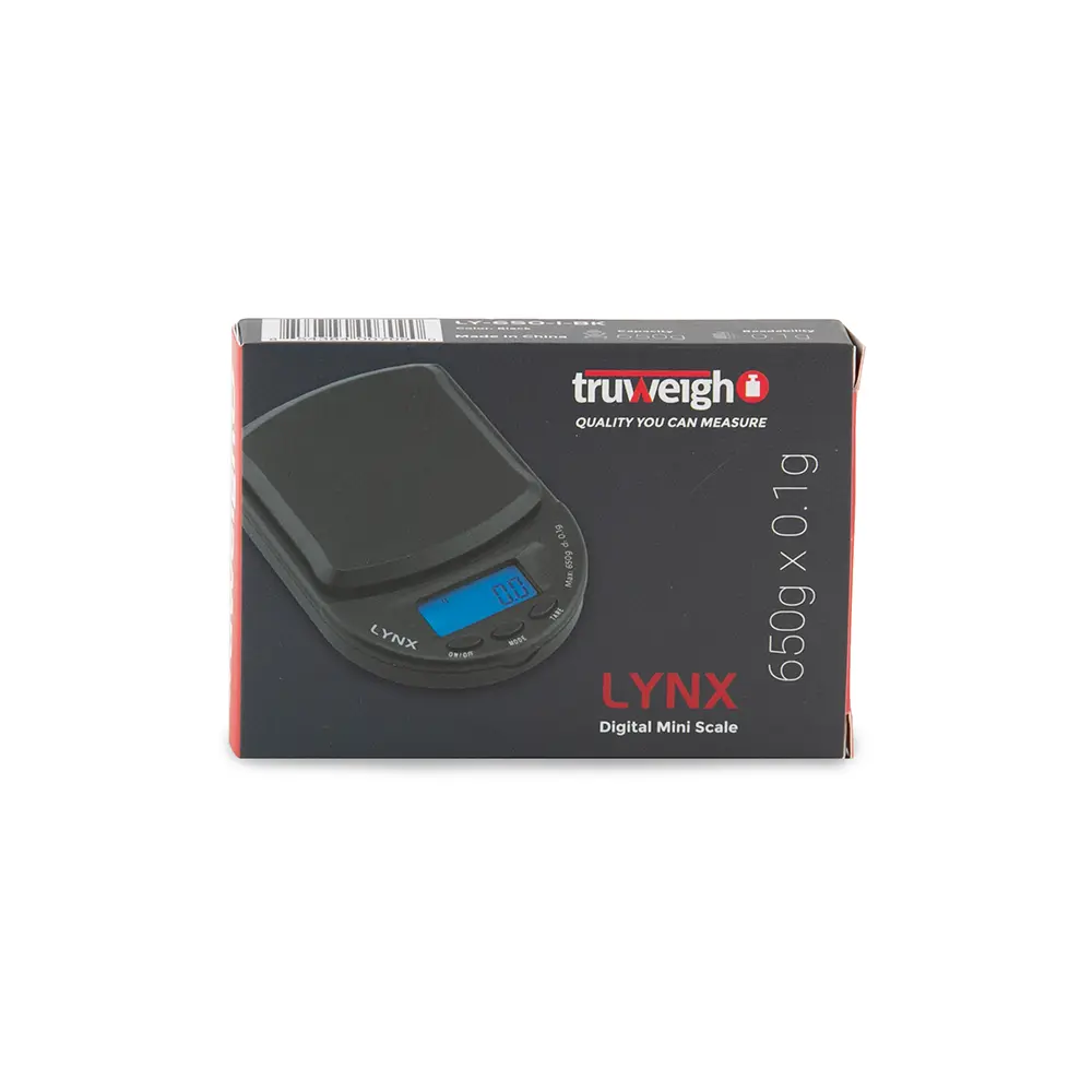 [Q-3743] TRUWEIGH LYNX SCALE BLACK (650G X 0.1G)