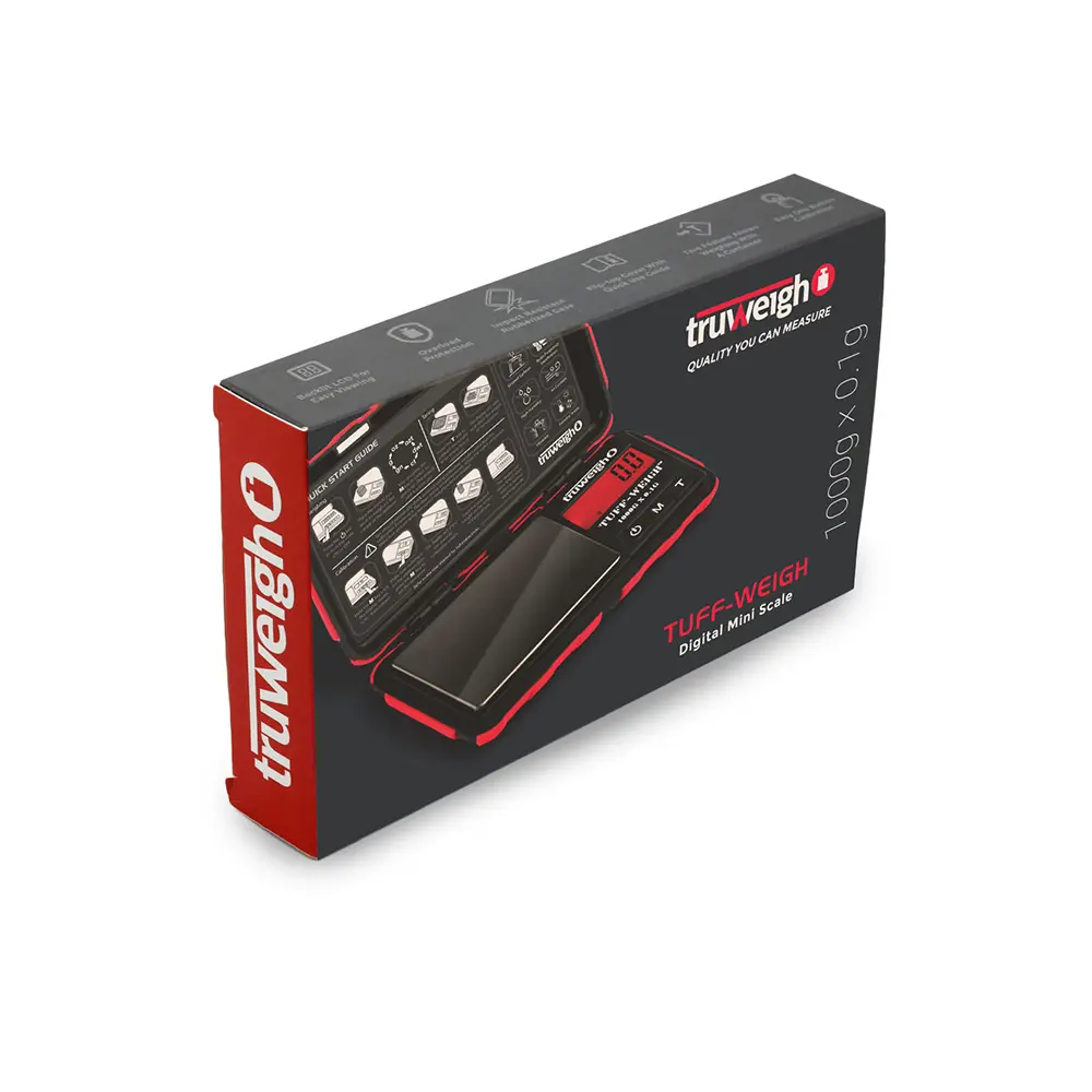 [Q-3763-03] TRUWEIGH TUFF-WEIGH 1000G X 0.1G DIGITAL SCALE (Red)