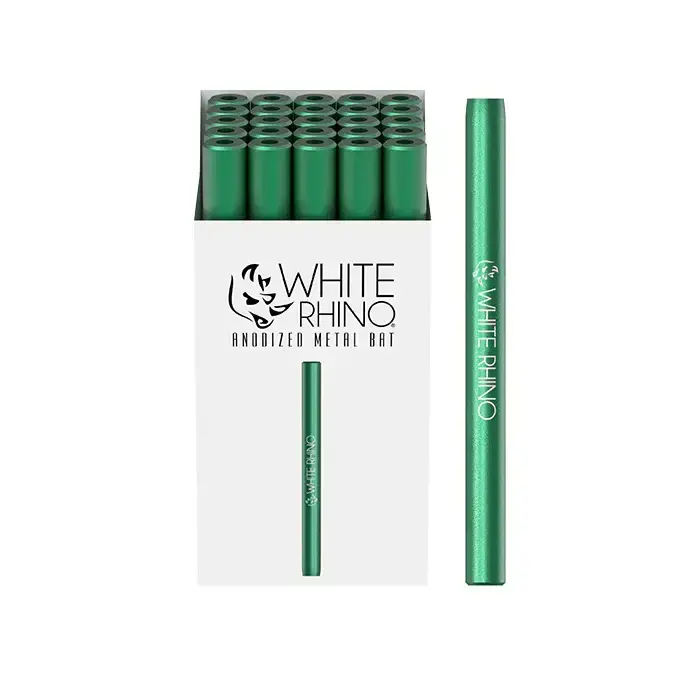 WHITE RHINO ANODIZED METAL BAT - 25 COUNT