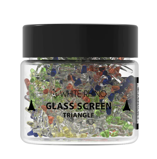 [Q-4017] WHITE RHINO GLASS SCREEN 400CT (Flower)