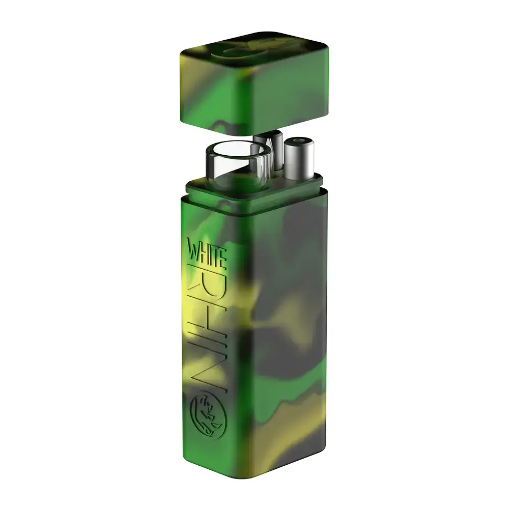 [Q-4044] WHITE RHINO SILICONE DUGOUT ORIGINAL (GREEN BLACK)