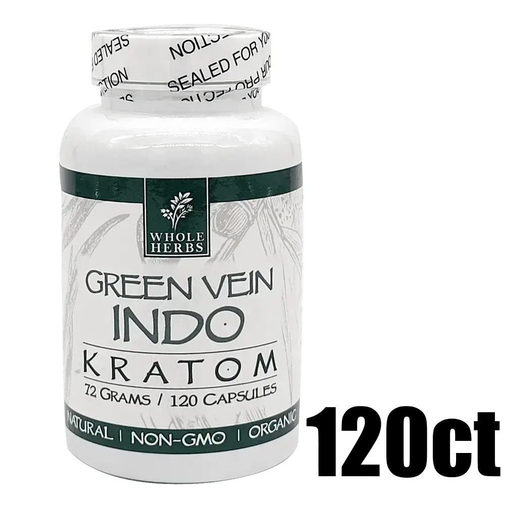 [Q-4049-04] WHOLE HERBS KRATOM 120CT (Green Vein Indo)