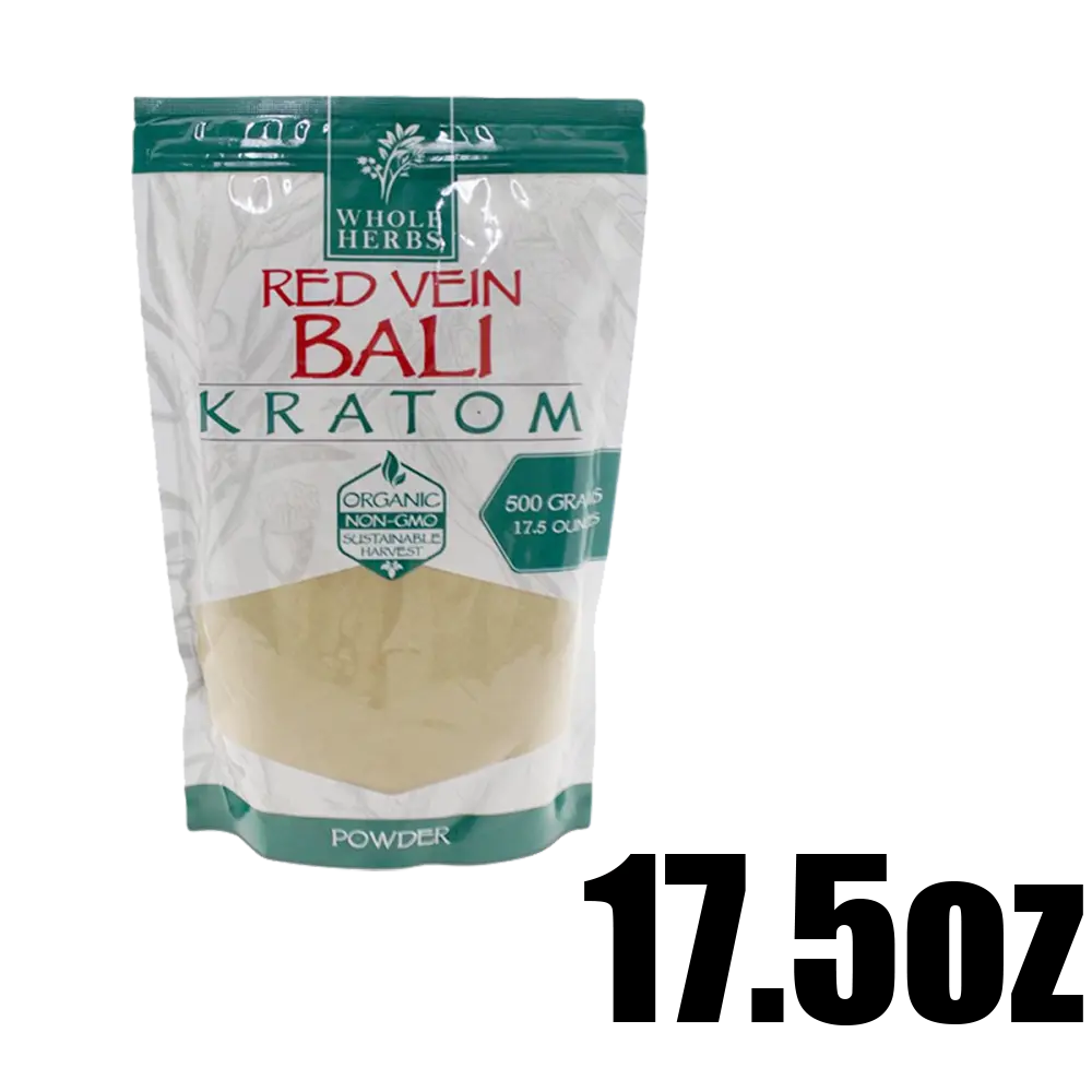 [Q-4053-05] WHOLE HERBS KRATOM POWDER 17.5OZ (Red Vein Bali)
