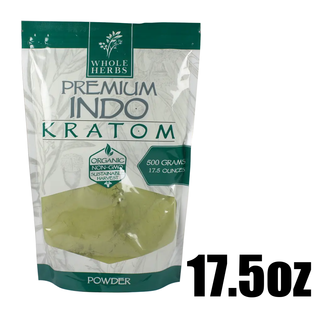 [Q-4053-01] WHOLE HERBS KRATOM POWDER 17.5OZ (Green Vein Indo)