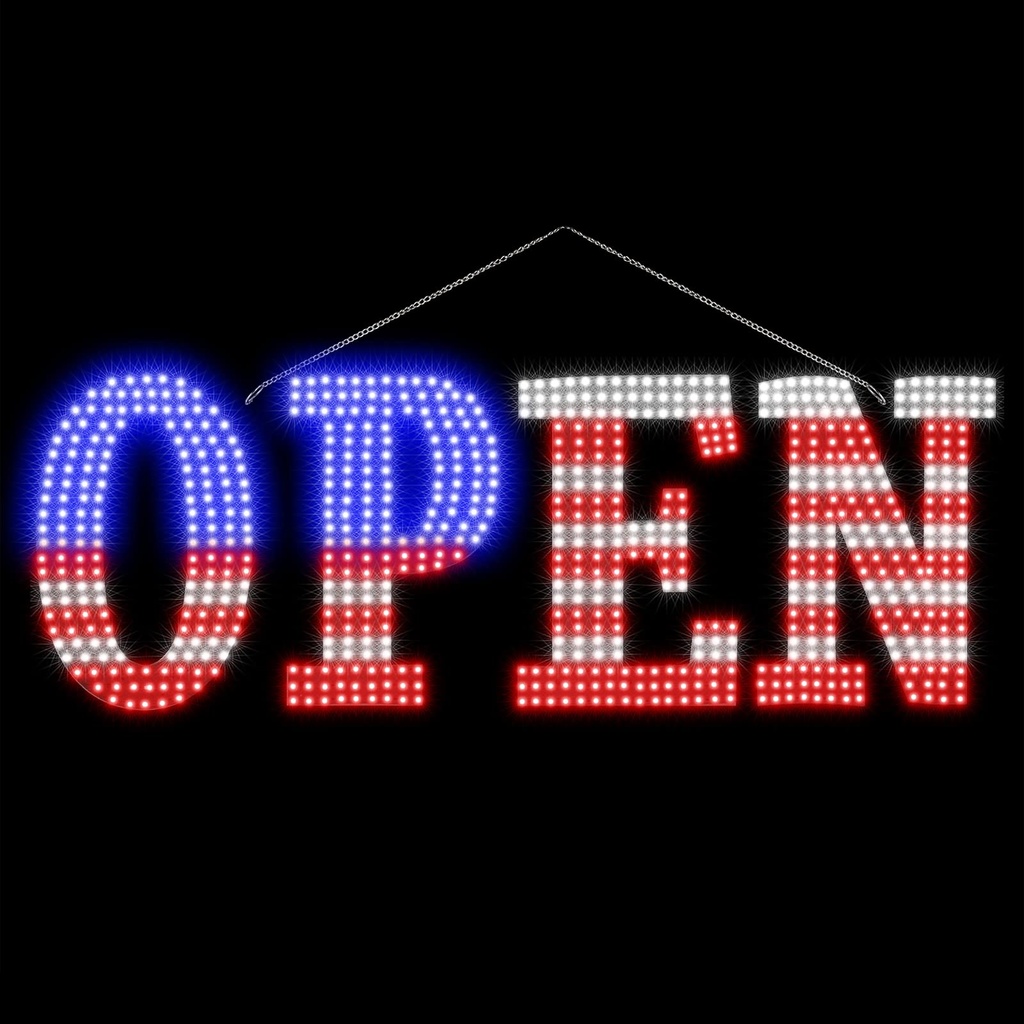 WINDOW SIGN 14X40" MEDIUM OPEN FLAG