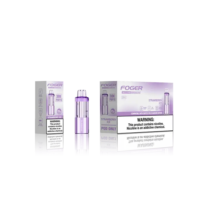 Foger Switch Pro 30K POD 18ml 5PK (Strawnana Ice Cream)