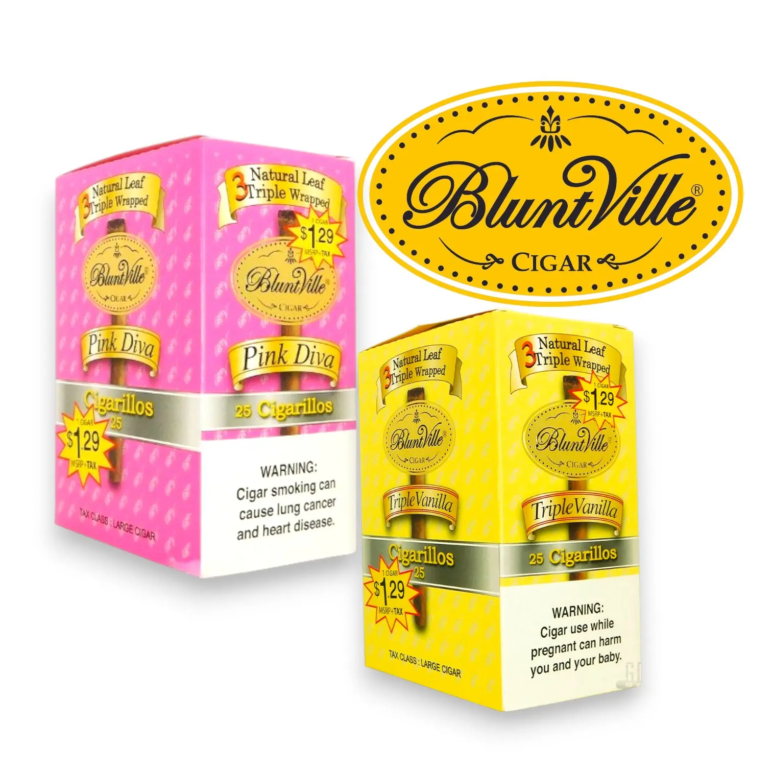 [A-0018-01] BLUNTVILLE $1.29 25CT (Blue)