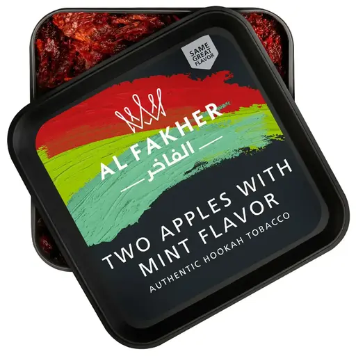 [A-0044-45] Al Fakher Tobacco 250g (Two Apples With Mint)