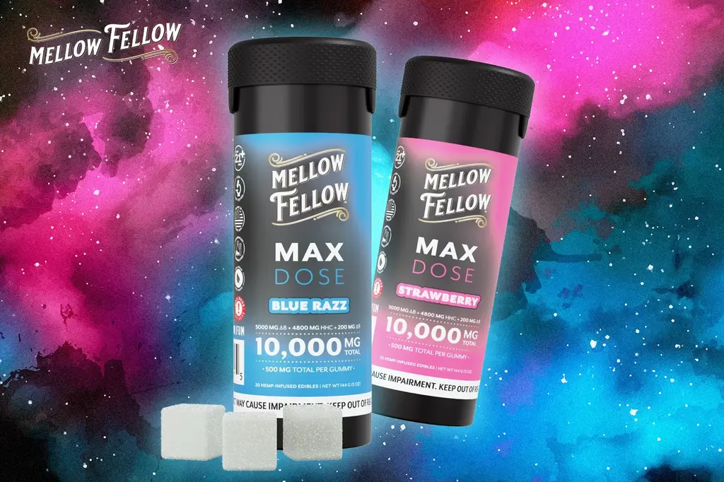 Mellow Fellow Max Dose Edibles 10k MG Gummies