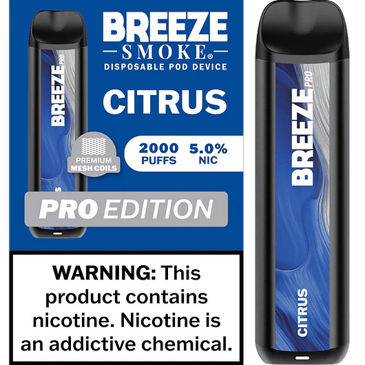 BREEZE PRO 2000 PUFF DISPOSABLE VAPE 10ML