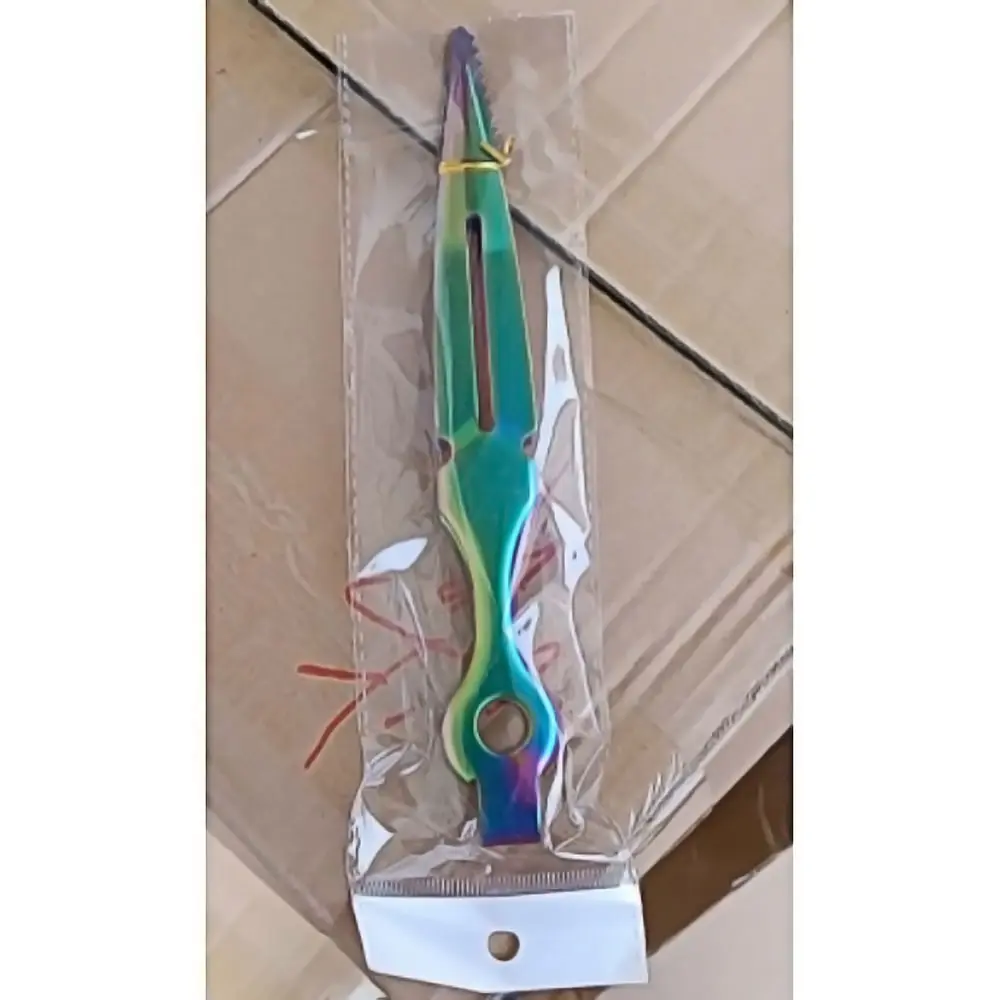 [Q-1569] CHARCOAL TONGS NINJA KNIFE SHAPE