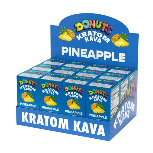 [Q-1745] DONUTS EXTRACT KAVA + KRATOM 480MG PINEAPPLE