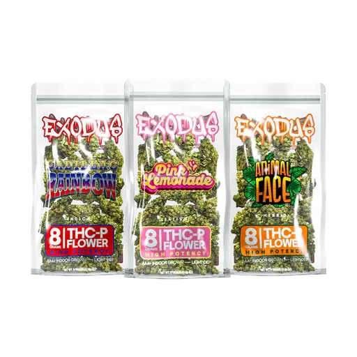 Exodus Flower 8 Gram THC-P High Potency 6PK