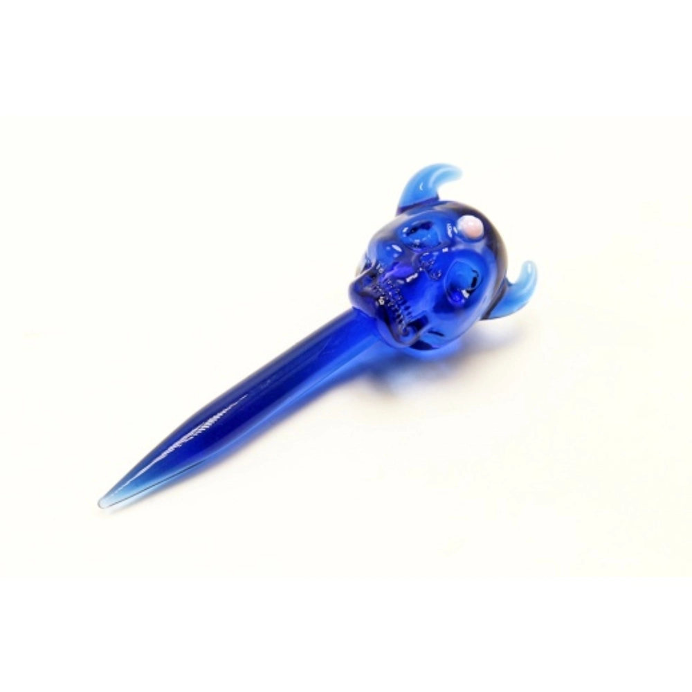 [Q-2225] GLASS SKULL DESIGN ONE HITTER