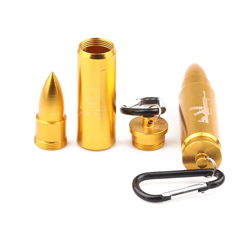 [Q-2267] GOLD BULLET KEY CHAIN DISPLAY 12PK