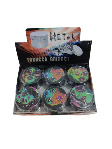 [Q-4936] Grinder Zinc 63MM Print on Lid Lady-1 6PK