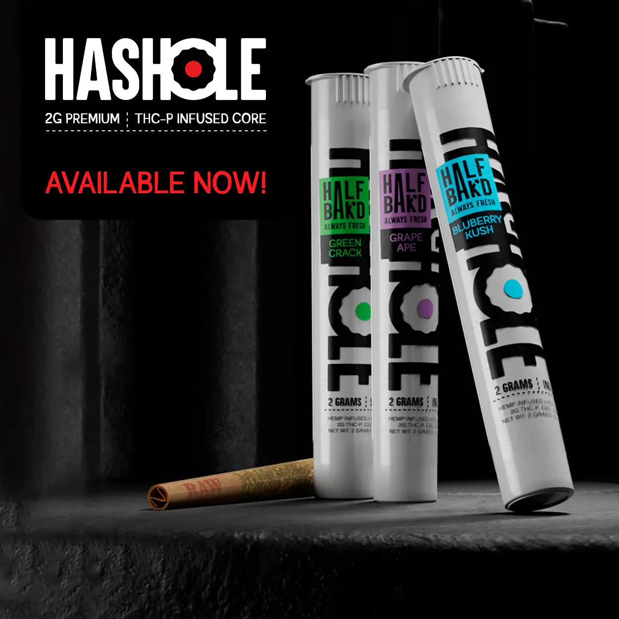 Half Bak'd 2G Hashole THC-P 10CT