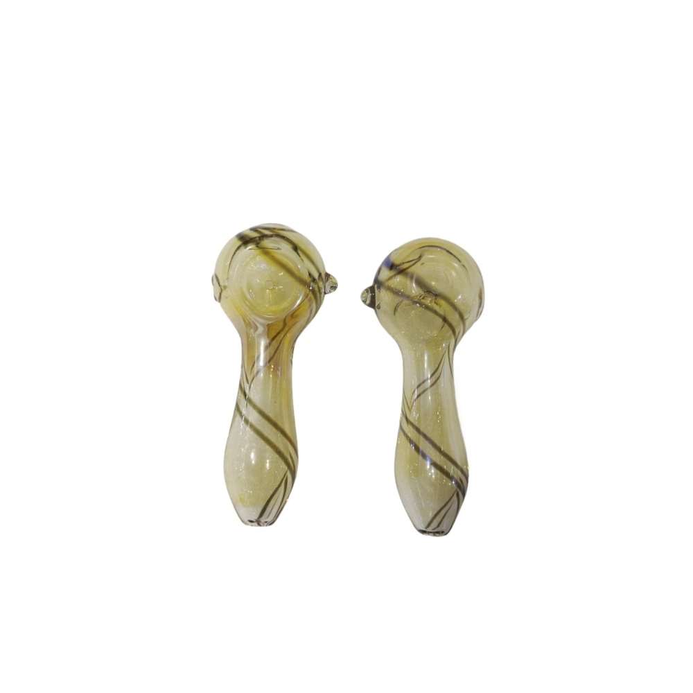 [Q-2529] HAND PIPE YELLOW WITH WHITE LANES