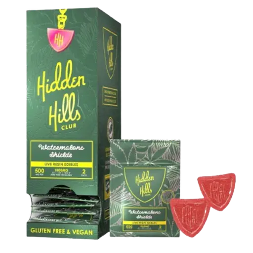 HIDDEN HILLS 2 GUMMY SHIELDS 20PK
