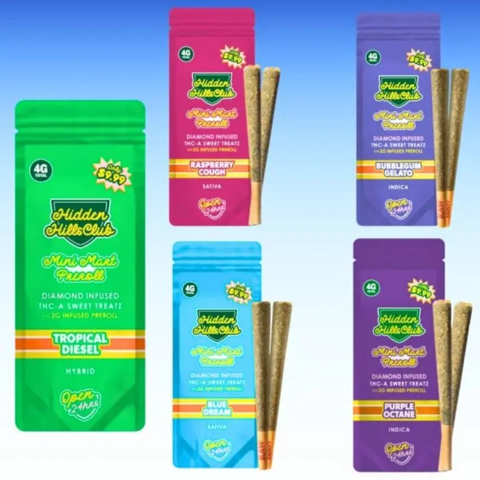 Hidden Hills THC-P Mini Mart Pre-Rolls 2-Pack – 4G