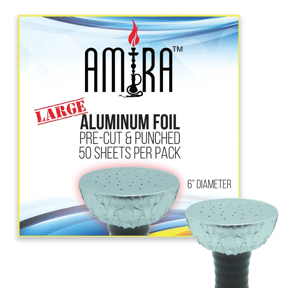 [Q-2613] HOOKAH LARGE PRE-PUNCHED FOILS 50 SHEETS 24pk