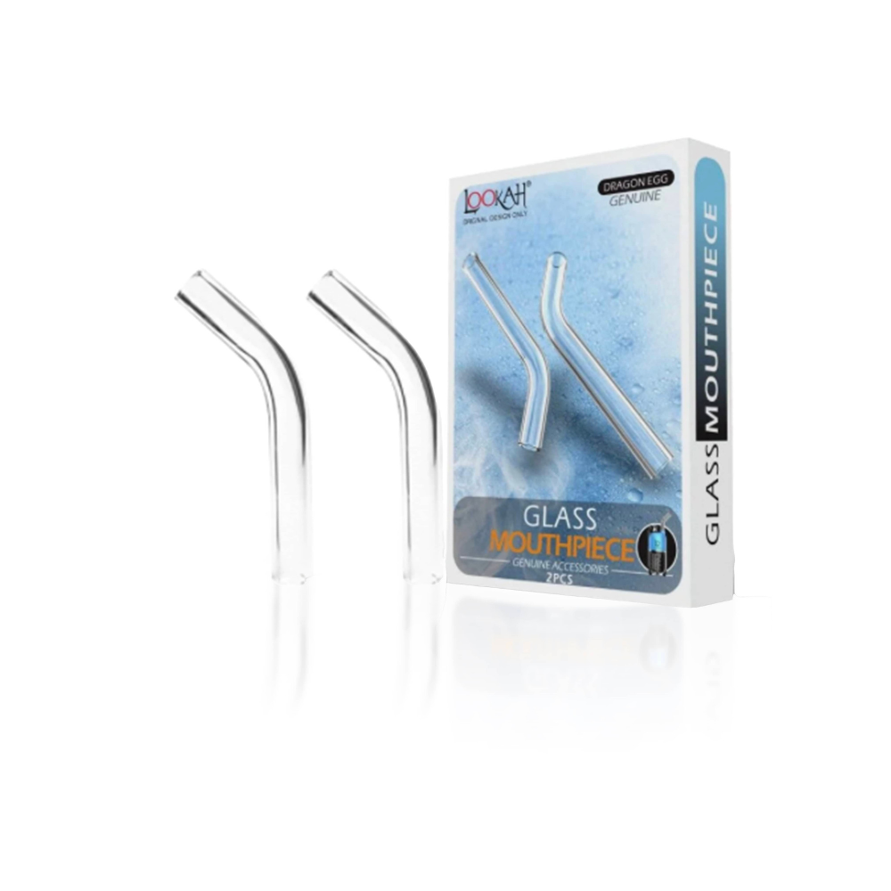 [Q-2745] LOOKAH DRAGON EGG E-RIG REPLACEMENT GLASS MOUTHPIECE - PACK OF 2
