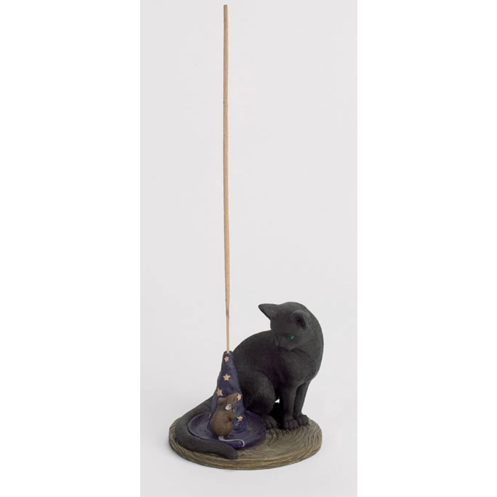 [Q-2782] MAGICAL CAT AND MOUSE INCENSE BURNER