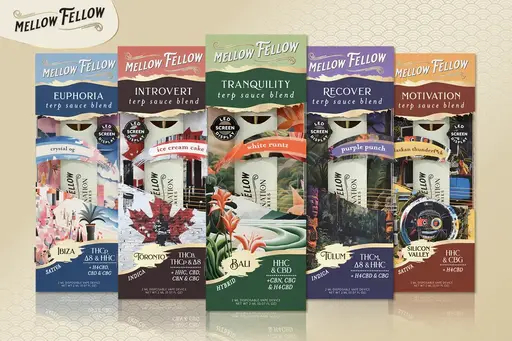 MELLOW FELLOW 5ML TERP SAUCE DISPOSABLE 6PK A Box