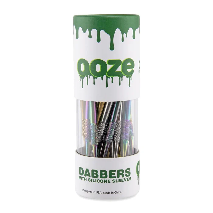 [Q-4571] OOZE DAB TOOL + SILCONE SLEEVE MULTI COLOR 30CT