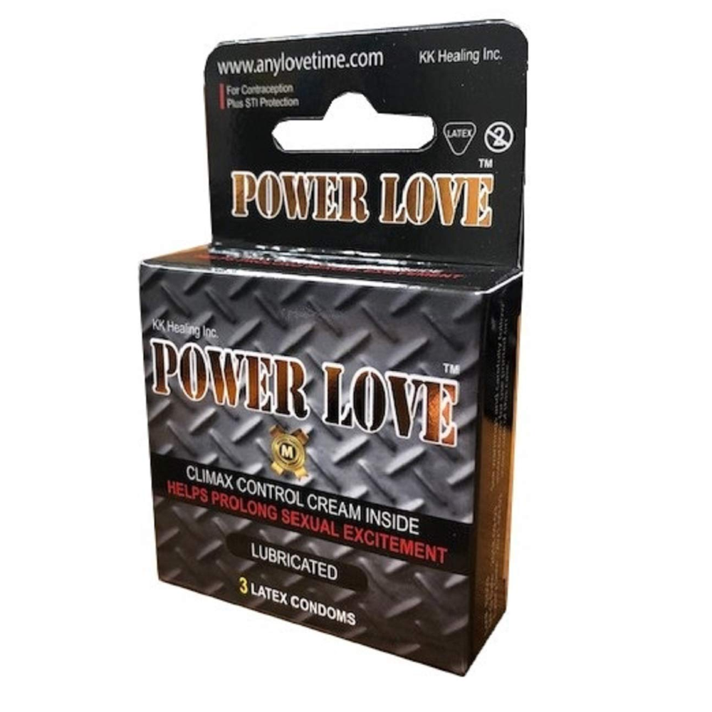 [Q-3109] POWER LOVE CONDOMS 48 BOXES OF 3 CONDOMS IN EACH BOX