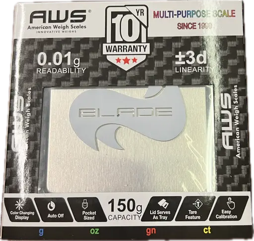 SCALE AWS BLADE 150G X 0.01G CARBON FIBER
