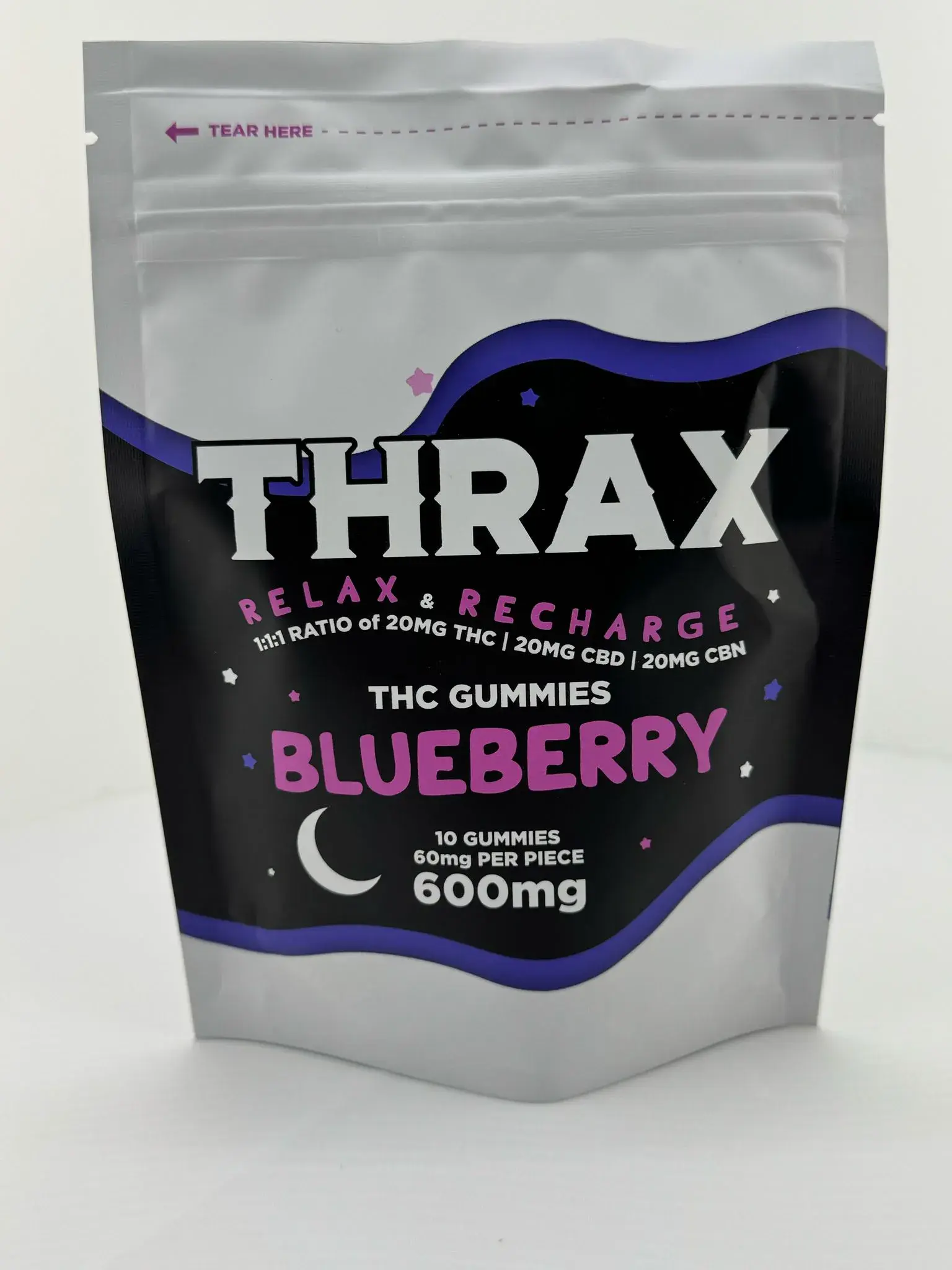 [Q-4777] THRAX GUMMIES Relax & Recharge 600mg THC , CBD,CBN
