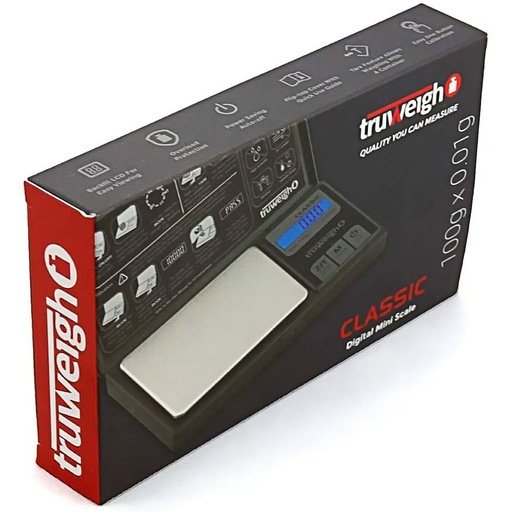 [Q-3724] TRUWEIGH CLASSIC DIGITAL MINI SCALE 100G X 0.01G